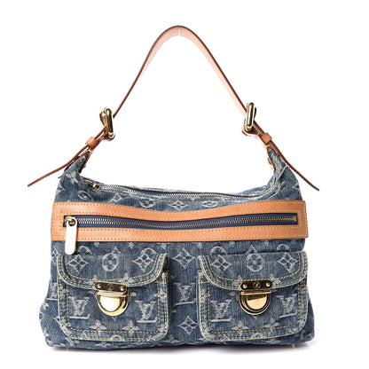 Louis Vuitton Monogram Denim Baggy PM Blue 1 of 17