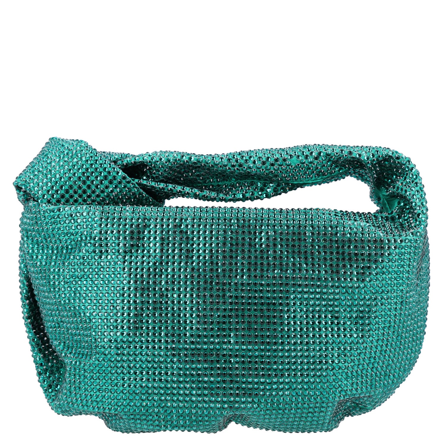 Bottega Veneta Crystal Embellished Satin Mini Hotfix Jodie Emerald 1 of 11