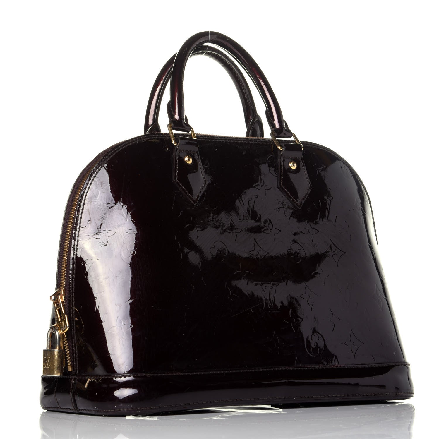 Louis Vuitton Vernis Alma PM Amarante 3 of 8