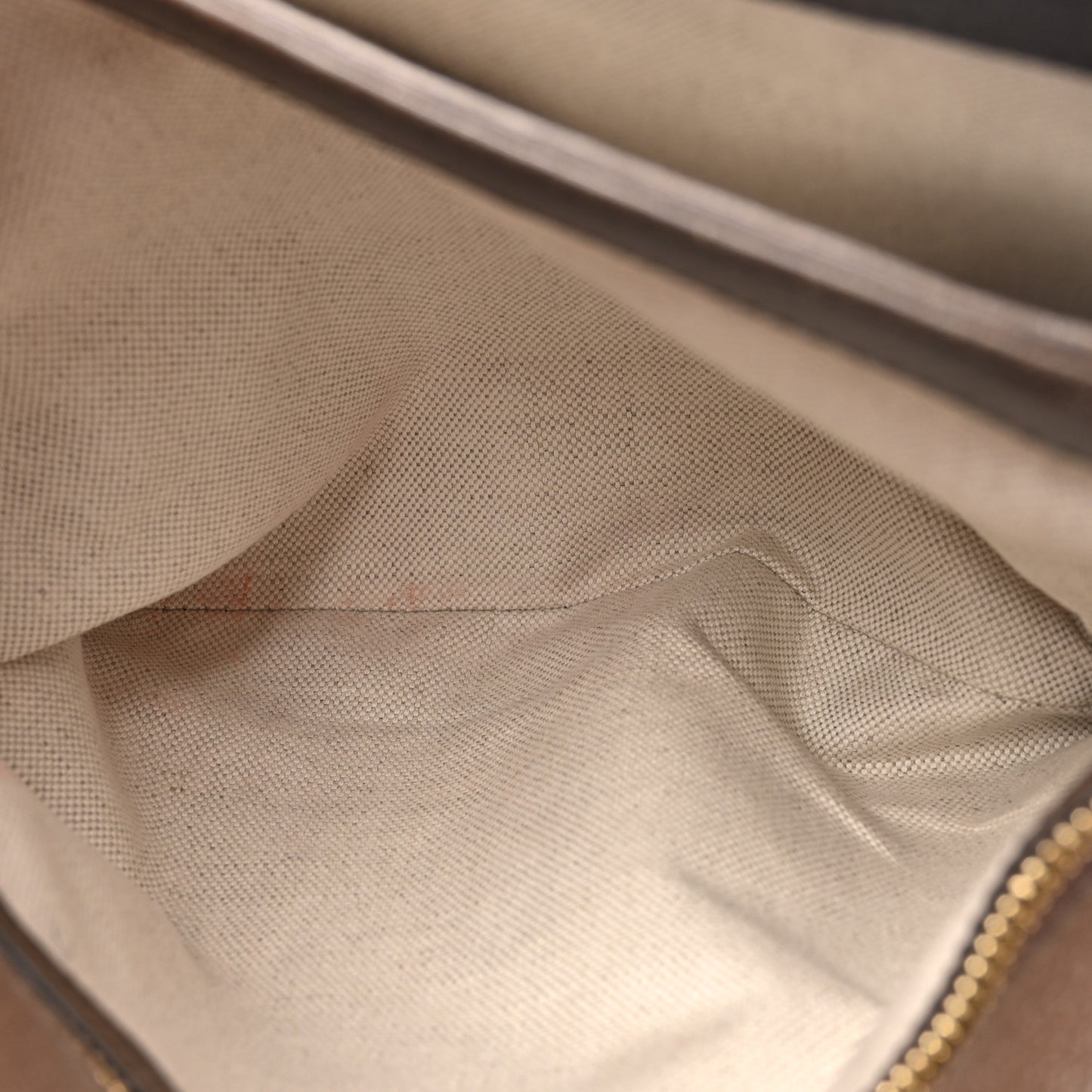 GG Supreme Monogram Textured Dollar Calfskin Web Medium Blondie Top Handle Shoulder Flap Bag Beige Ebony New Acero