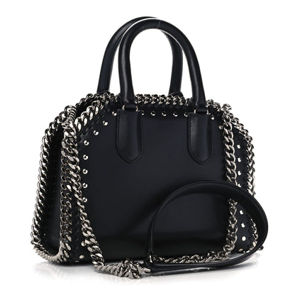 Stella McCartney Eco Alter Nappa Mini Falabella Box Bird Top Handle Bag Black 3 of 10