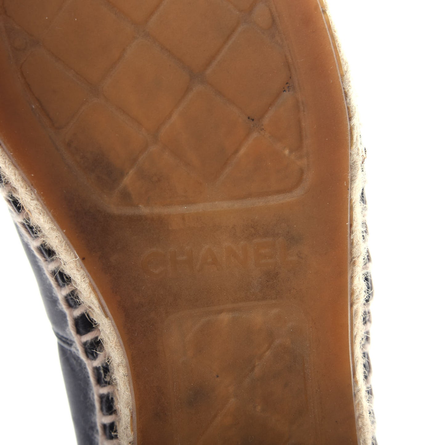 Lambskin CC Espadrilles 37 Black