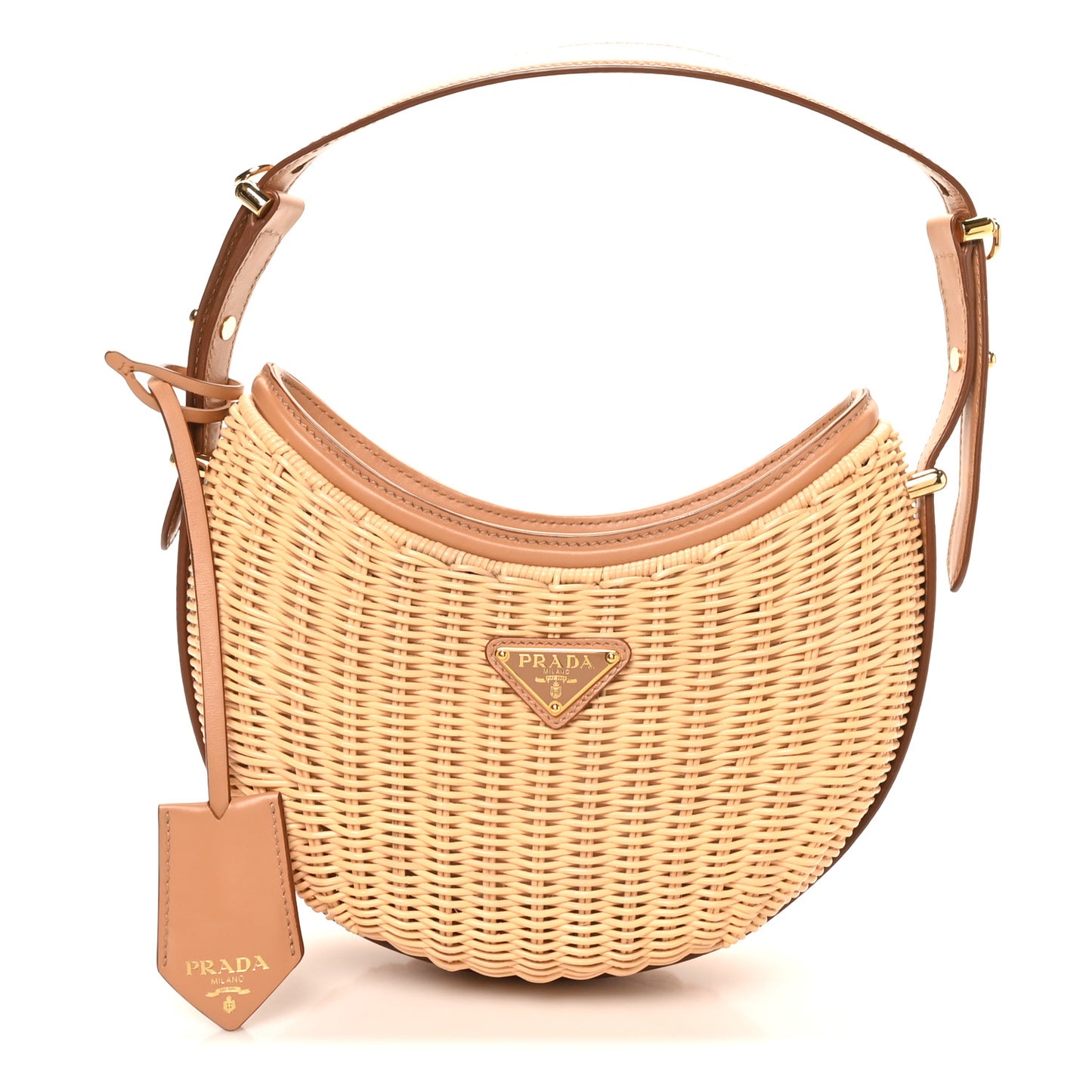 Wicker Arque Shoulder Bag Natural