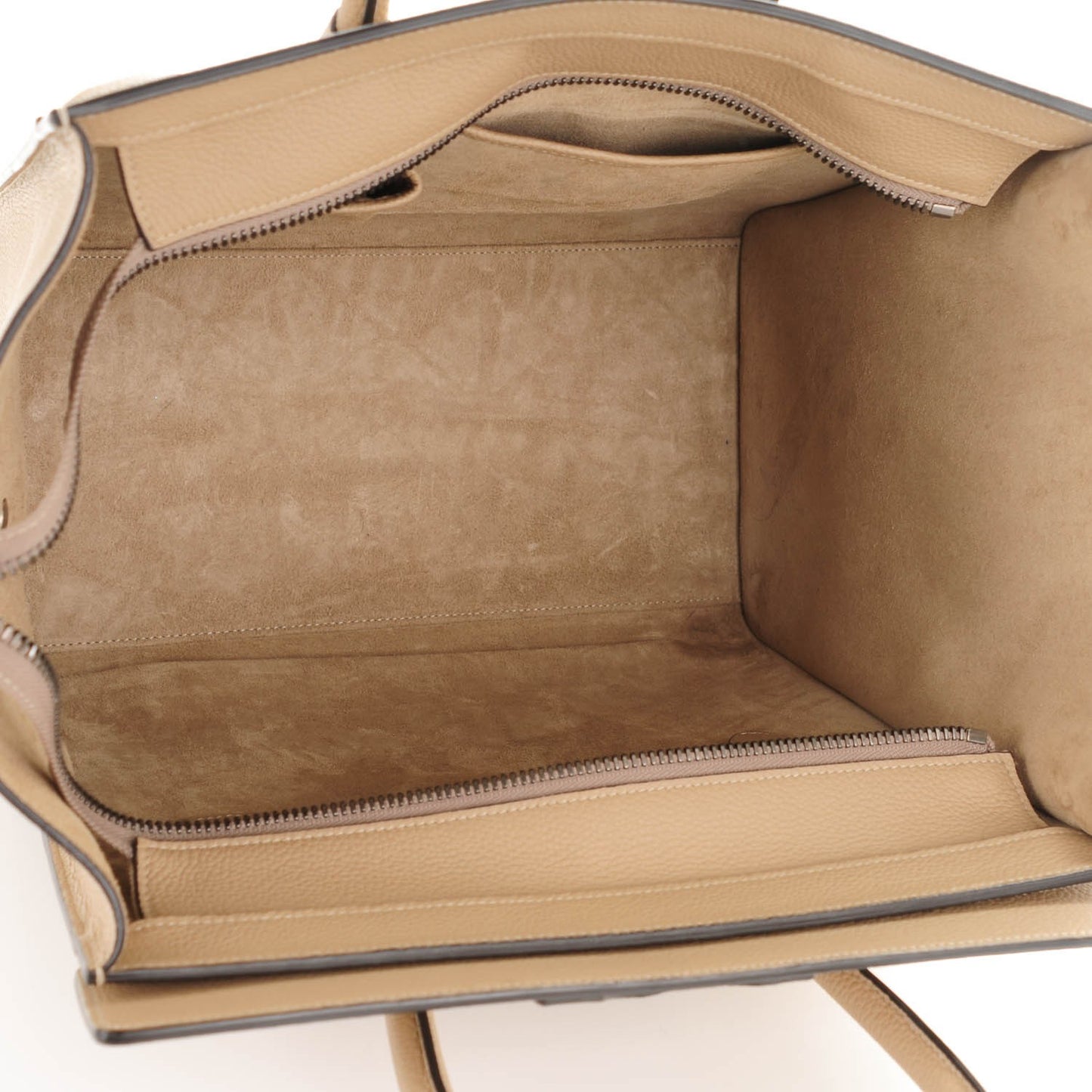 Drummed Calfskin Mini Luggage Dune