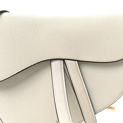 Christian Dior Grained Calfskin Saddle Bag With Strap Latte 8 of 11