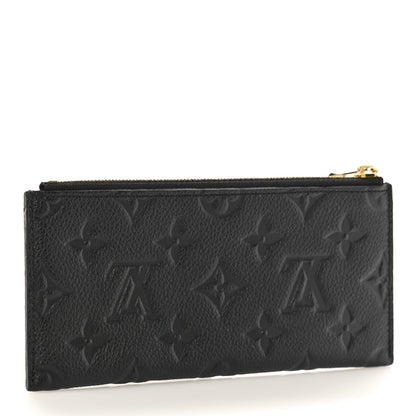 Louis Vuitton Empreinte Curieuse Wallet Zippered Insert Black 3 of 8