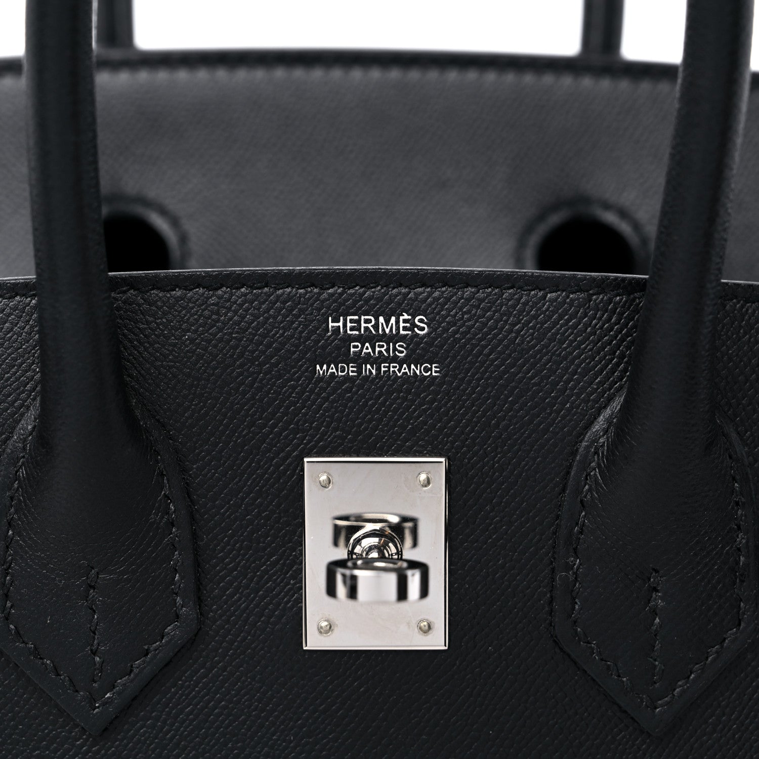 Hermes Madame Calfskin Birkin Sellier 25 Black 6 of 13