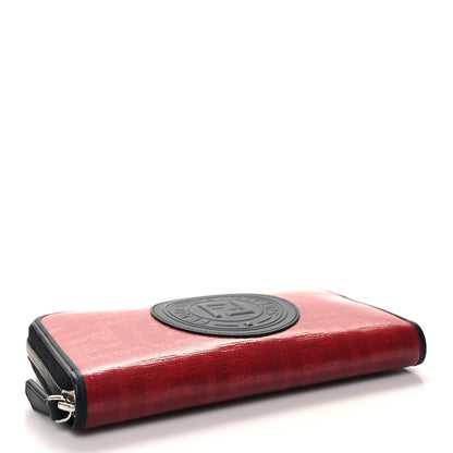 Fendi Zucchino Spalmati FF Zip Around Wallet Red 4 of 7