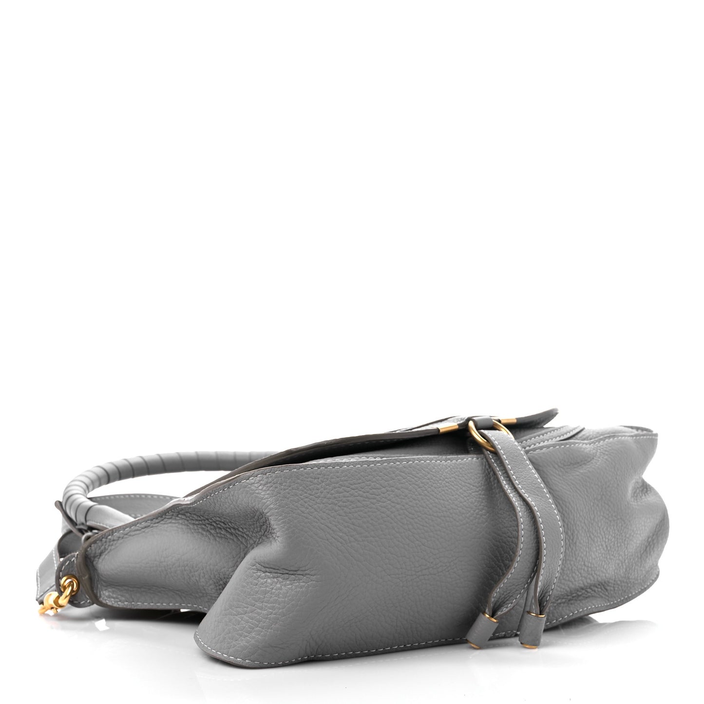 Calfskin Medium Marcie Satchel Cashmere Grey