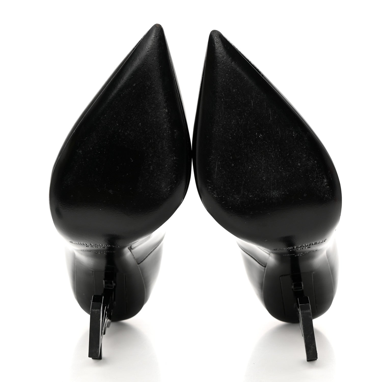 Saint Laurent SAINT LAURENT Patent Calfskin Opyum 110 Sandals 35 Black 5 of 8