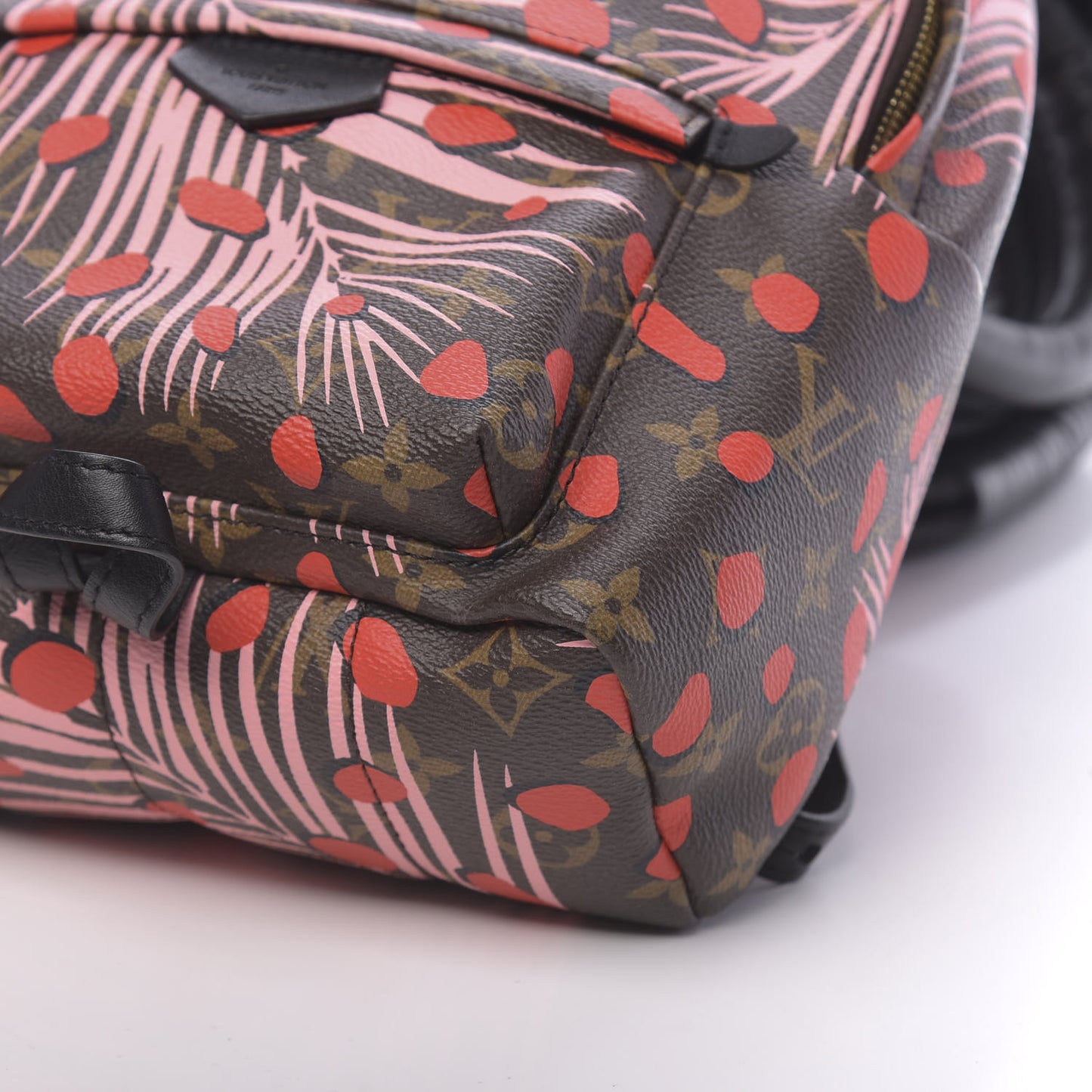 Monogram Jungle Dots Palm Springs Backpack PM Sugar Pink Poppy