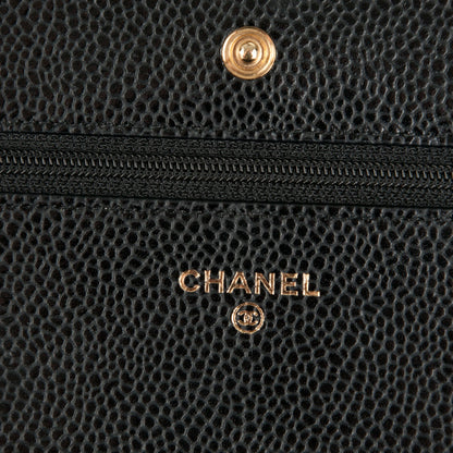 Chanel Caviar Quilted Wallet On Chain WOC Black 6 of 8