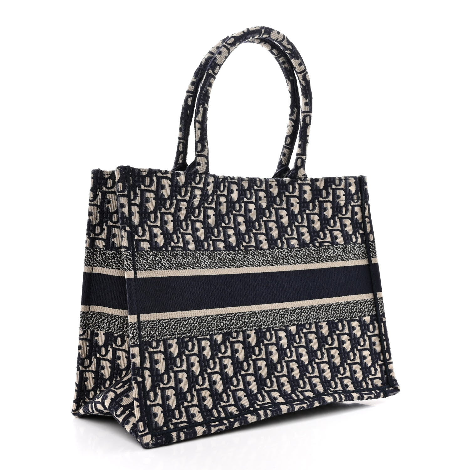 Christian Dior Oblique Medium Book Tote Blue Multicolor 3 of 10