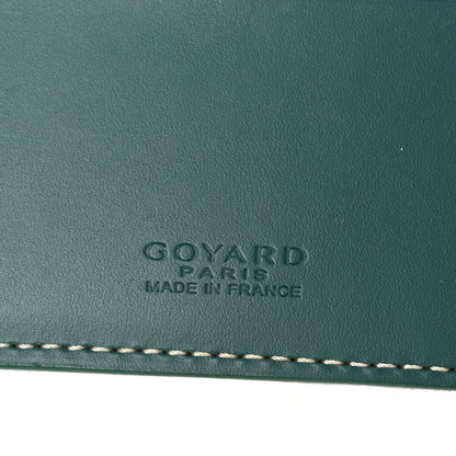 Goyard Goyardine Bi-Fold Victoire PM Wallet Green 6 of 10