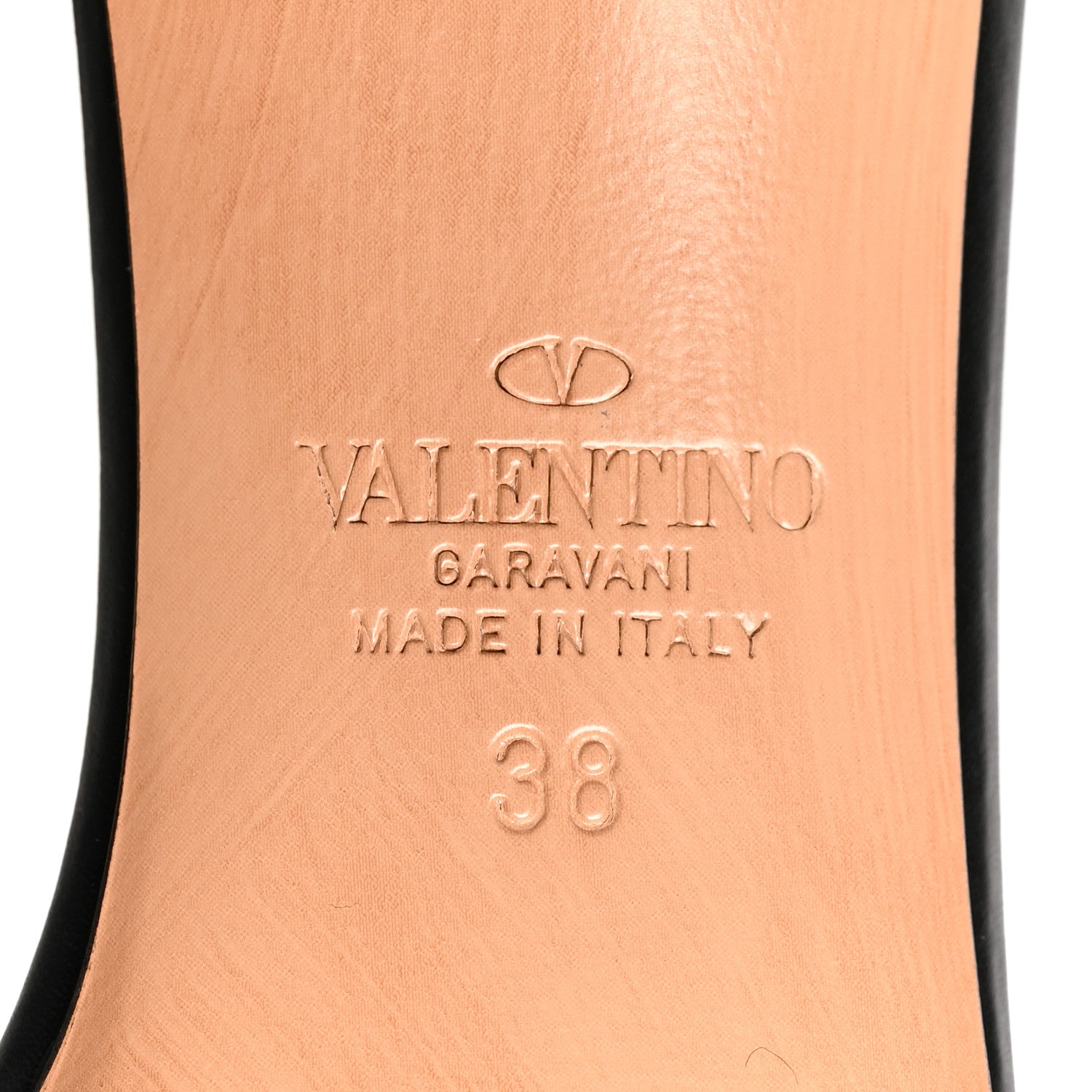 Valentino Garavani Calfskin Tonal Vlogo Slingback Pumps 38 Black 7 of 8