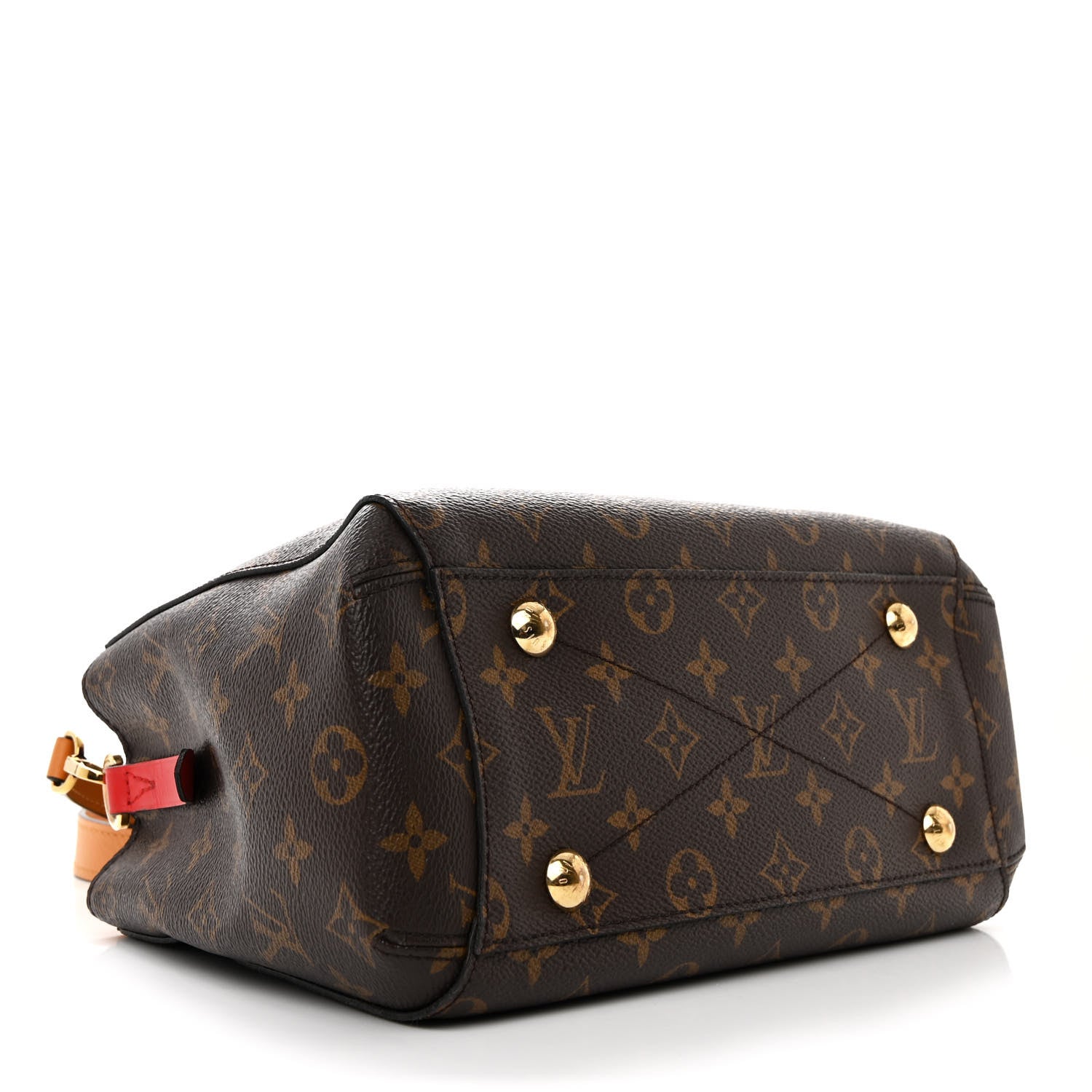 Louis Vuitton Monogram Braided Montaigne BB Coquelicot Creme Safran Peach 4 of 11