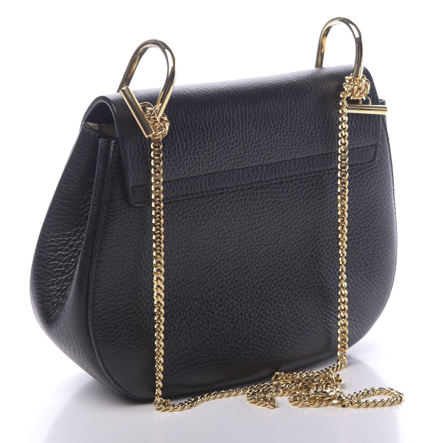 Chloe Grained Lambskin Drew Crossbody Black 3 of 10