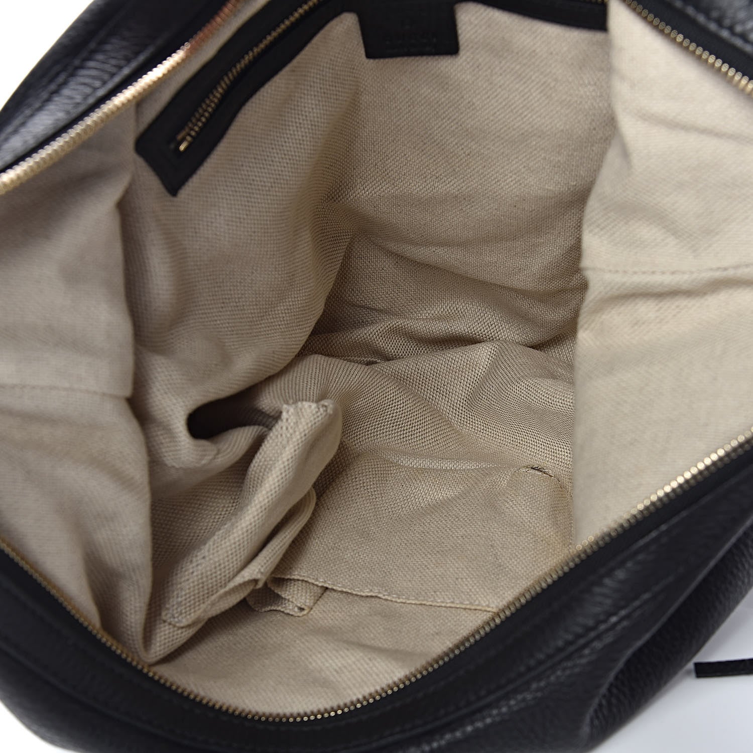 Gucci Pebbled Calfskin Medium Soho Chain Hobo Black 5 of 14