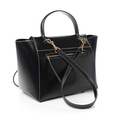 Celine Smooth Calfskin Double Stitching Mini Belt Bag Black 3 of 10