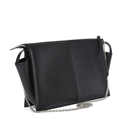 Celine Supple Natural Calfskin Tri-Fold Clutch Black 2 of 13