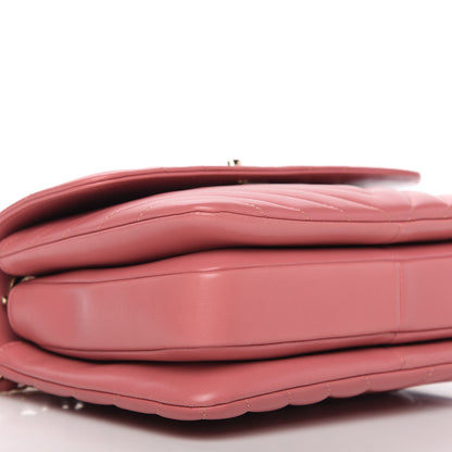 Chanel Lambskin Chevron Quilted Small Trendy CC Dual Handle Flap Bag Light Pink 7 of 15