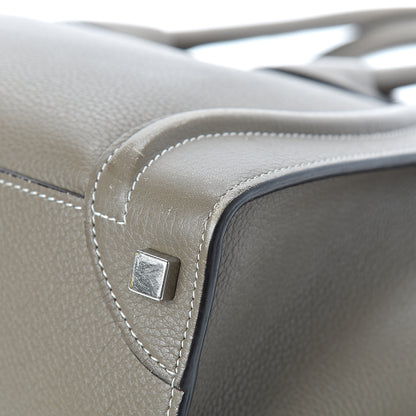 Celine Drummed Calfskin Micro Luggage Souris 11 of 25
