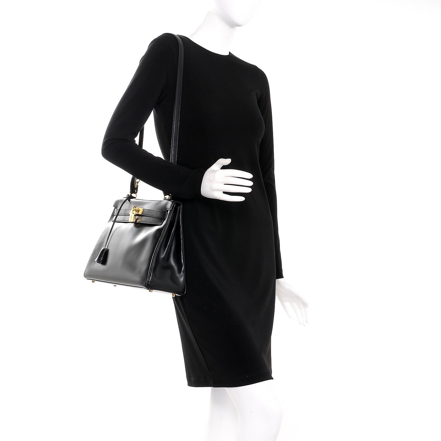Hermes Box Kelly Retourne 32 Black 2 of 35