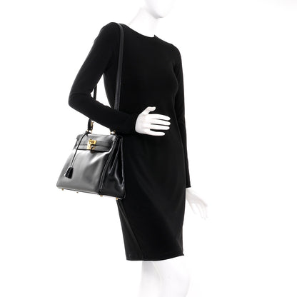 Hermes Box Kelly Retourne 32 Black 2 of 35