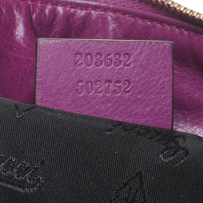 Gucci Leather Hysteria Clutch Purple 7 of 8