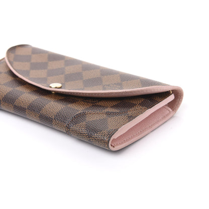 Louis Vuitton Damier Ebene Caissa Wallet Rose Ballerine 6 of 9