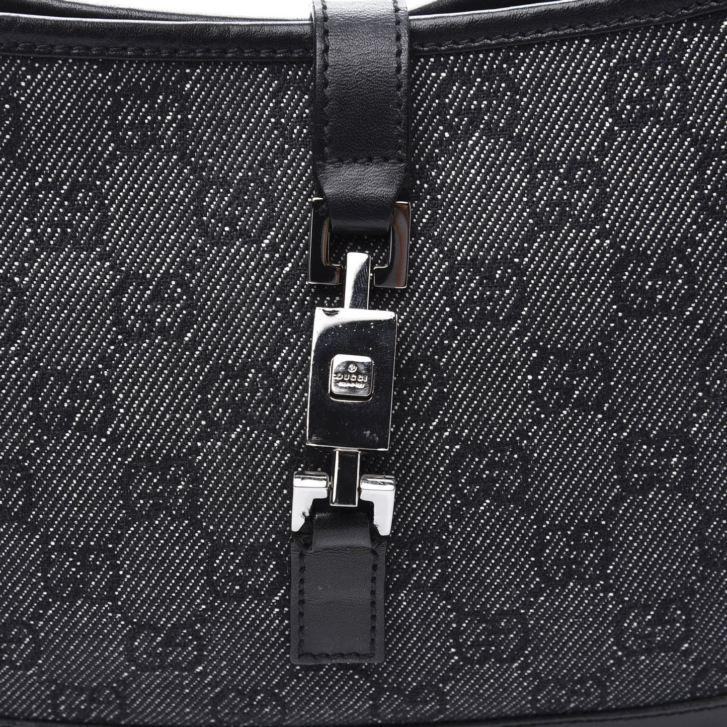 Monogram Web Small Jackie O Hobo Black