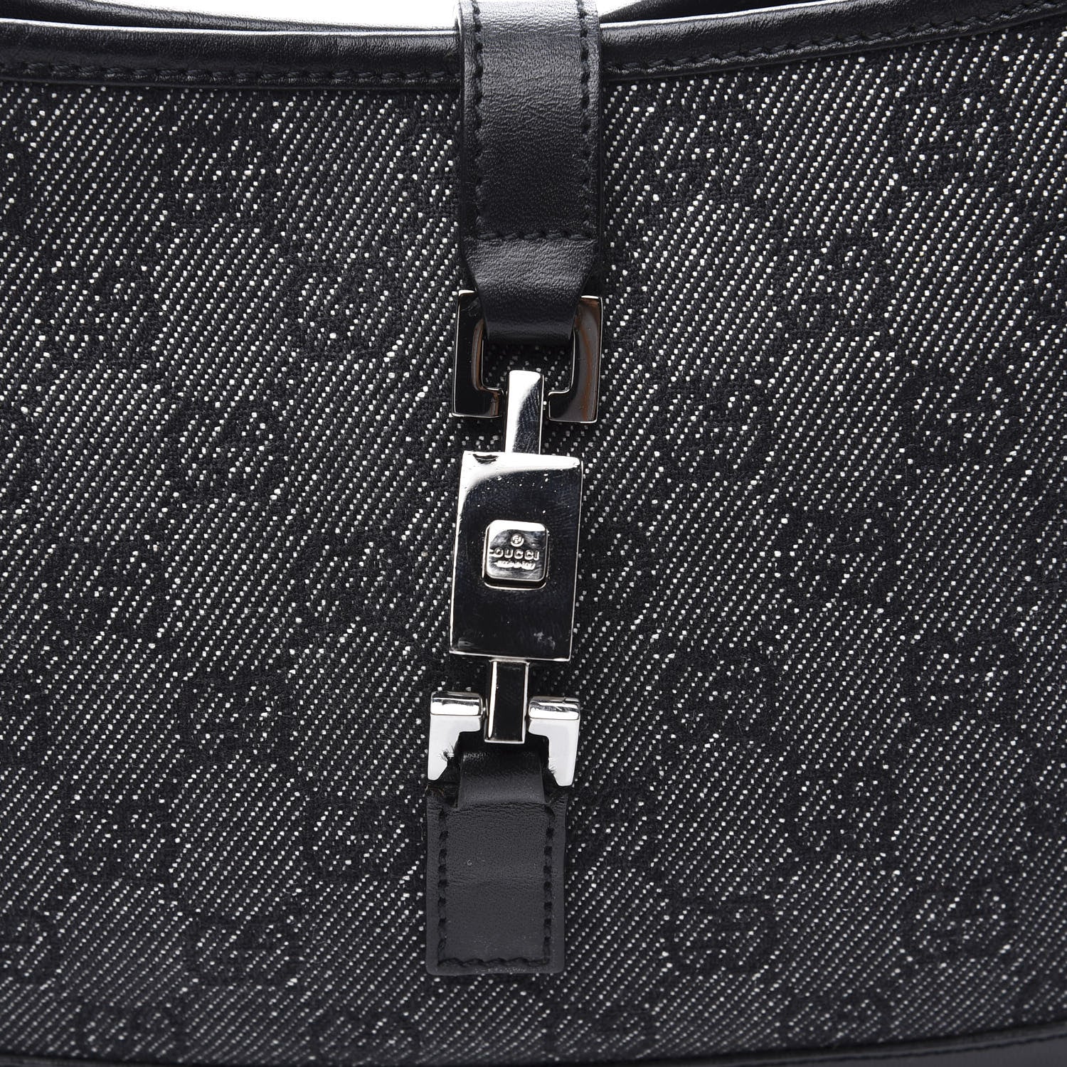 Gucci Monogram Web Small Jackie O Hobo Black 10 of 10