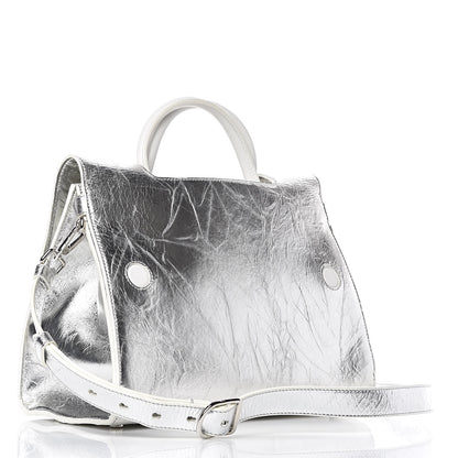 Christian Dior Metallic Calfskin Medium Diorever Flap Silver 3 of 10