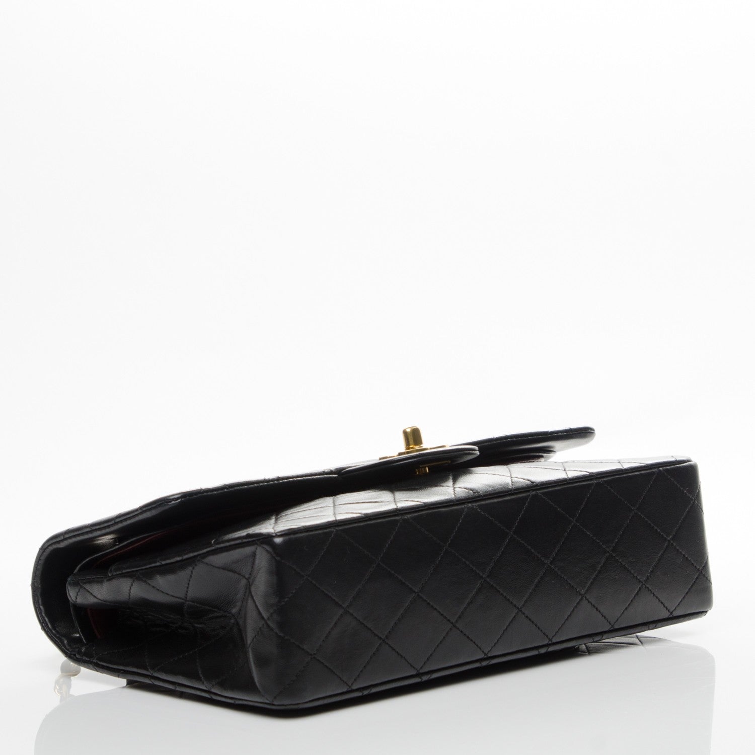Chanel Lambskin Quilted Medium Double Flap Black 4 of 11