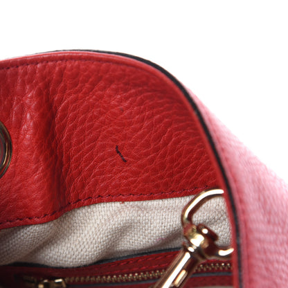 Gucci Pebbled Calfskin Medium Soho Chain Shoulder Bag Tabasco Red 9 of 12