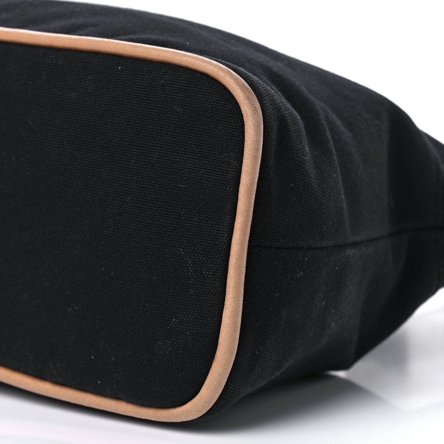 Cotton Canvas Bolide Travel Cosmetic Pouch Black