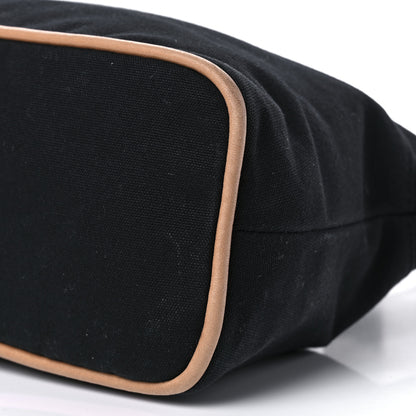 Hermes Cotton Canvas Bolide Travel Cosmetic Pouch Black 9 of 9