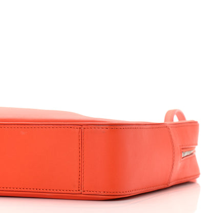 Celine Nappa Side Lock Dragonne Shoulder Bag Bright Orange 9 of 13