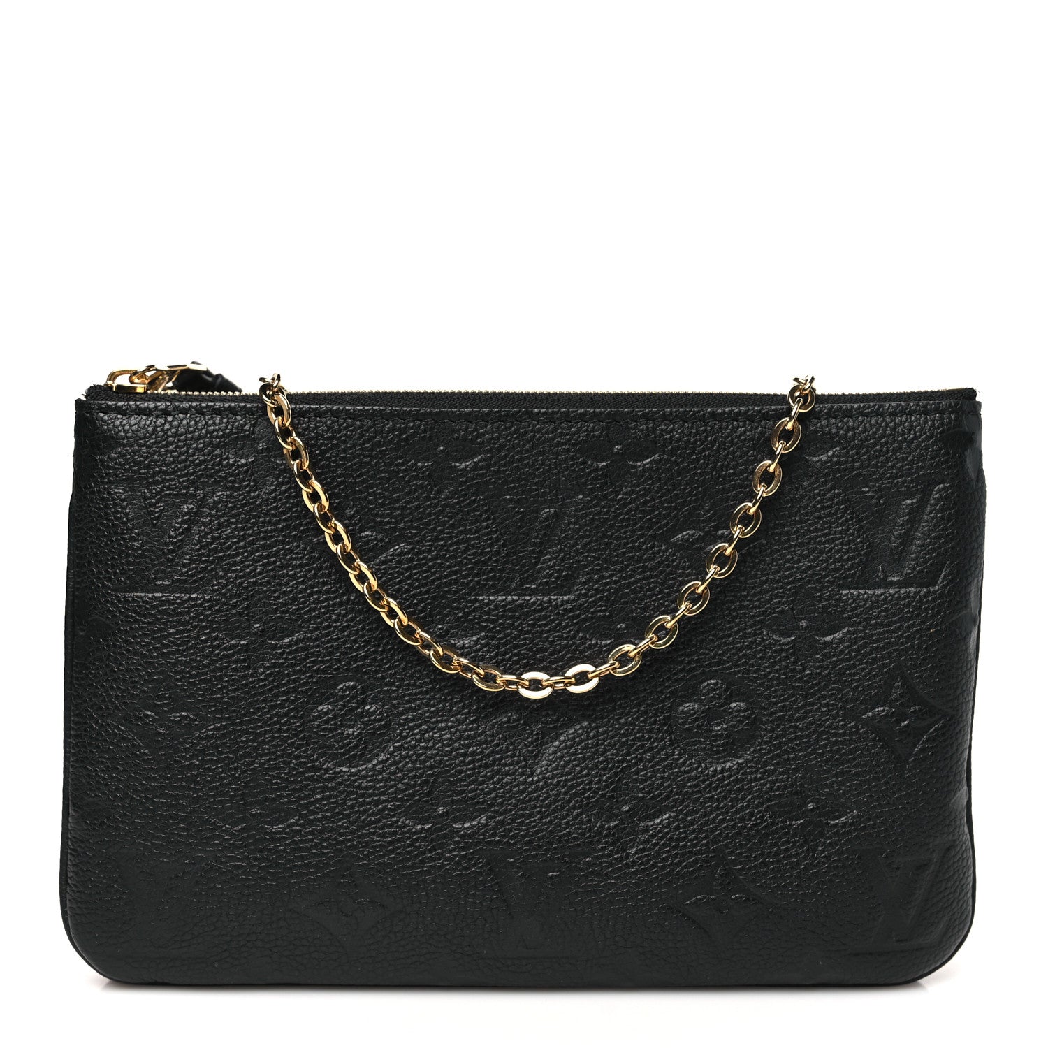 Louis Vuitton Empreinte Double Zip Pochette Black 1 of 12