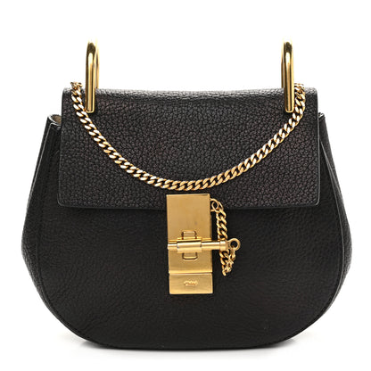 Chloe Grained Lambskin Nano Drew Shoulder Bag Black 1 of 11