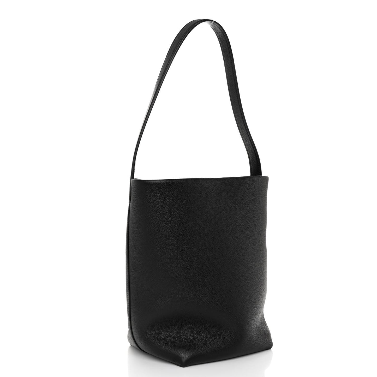 Grained Calfskin Medium N/S Park Tote Black