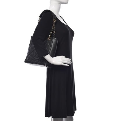 Chanel Caviar Quilted Petit Shopping Tote PST Black 2 of 12