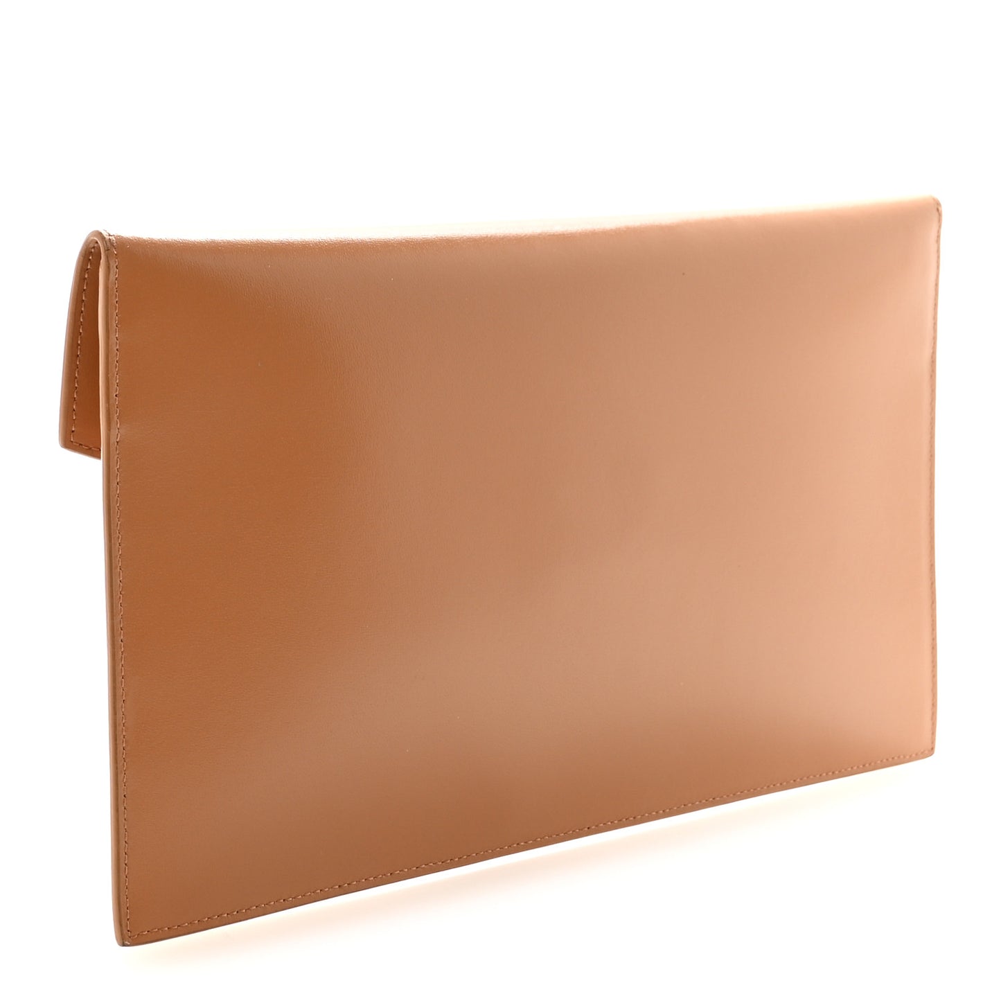 Smooth Shiny Calfskin Uptown Pouch Dune
