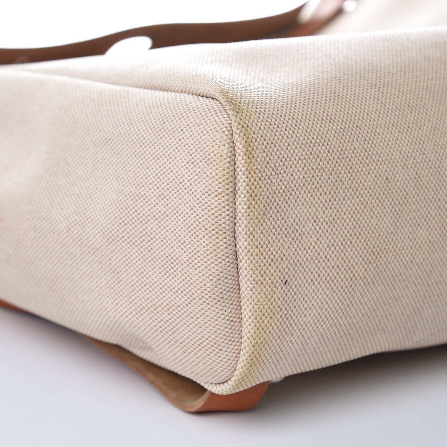 Hermes Toile Vache Calfskin Herbag 30 PM Backpack Natural 8 of 16