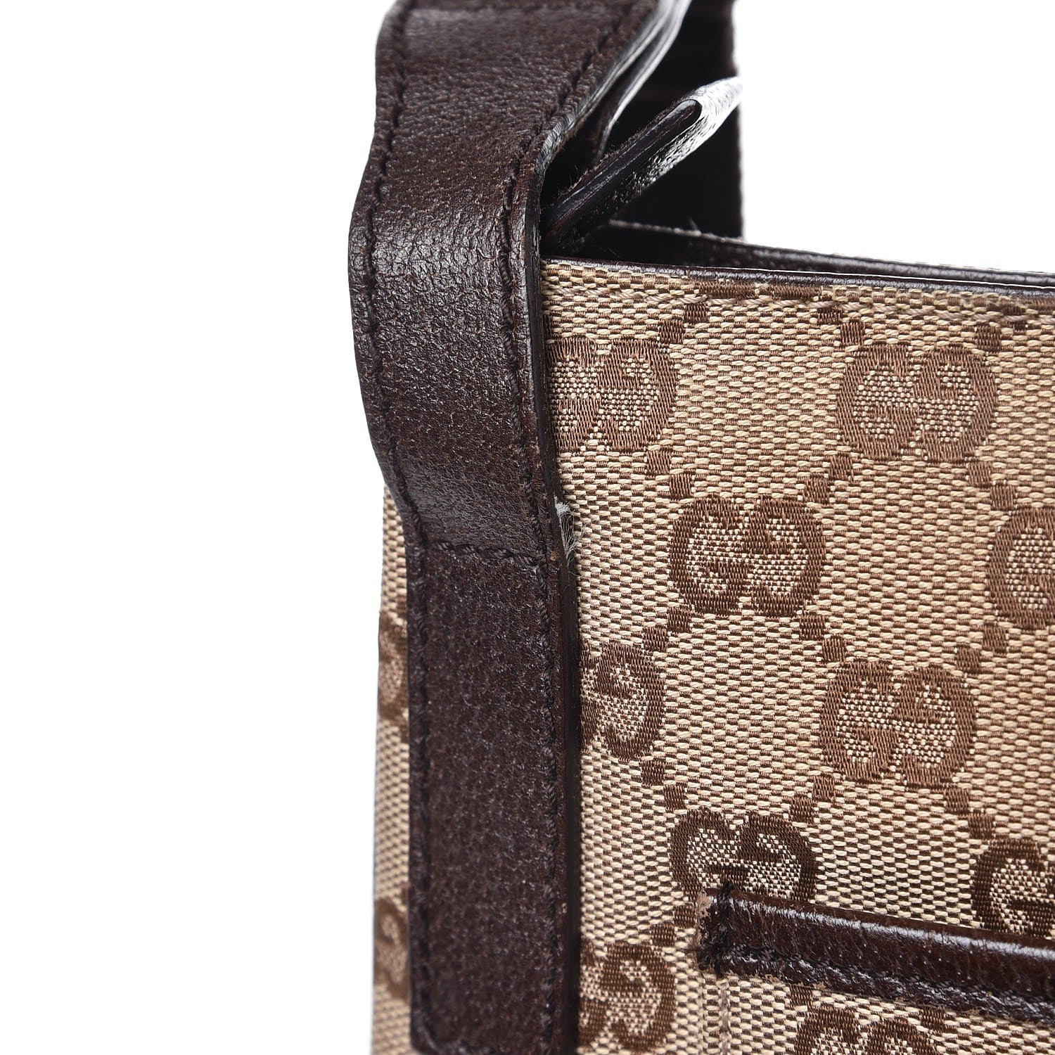 Gucci Monogram Flat Messenger Bag Dark Brown 13 of 13