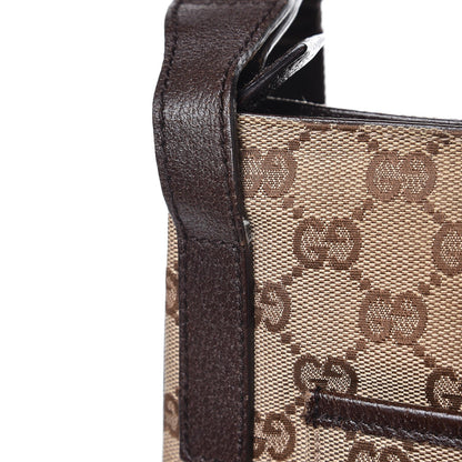 Gucci Monogram Flat Messenger Bag Dark Brown 13 of 13