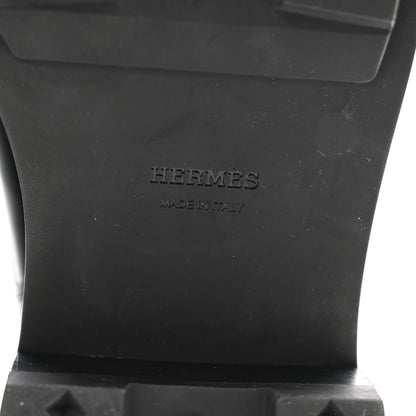 Hermes Glossed Calfskin First Oxford 38.5 Black 8 of 11
