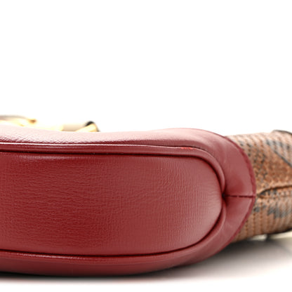 Gucci Snakeskin Calfskin Small Jackie 1961 Hobo Brown Multicolor 10 of 13