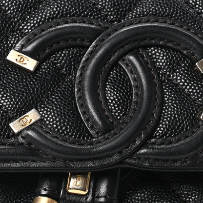 Chanel Caviar Quilted Small Filigree Backpack Black 7 of 9