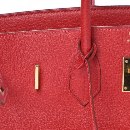 Hermes Buffle Skipper Birkin 35 Rouge Casaque 26 of 41